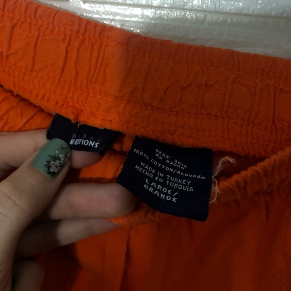 _🌸5/$25🌸Basics Edition Vibrant Orange Athletic Shorts Size Large - Picture 6 of 12
